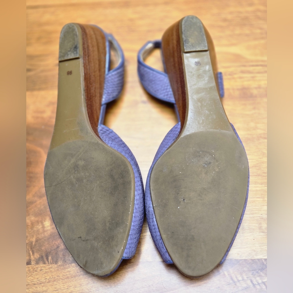 Talbot's leather sandles. Lilac. 9B - Picture 9 of 13